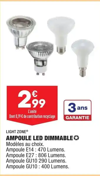 Ampoule LED dimmable