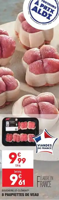 ALDI 8 Paupiettes de veau offre