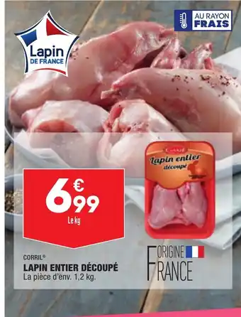 ALDI Lapin entier découpé offre