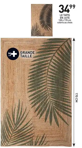 Stokomani Le tapis en jute offre