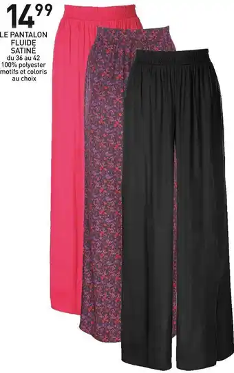Stokomani Le pantalon fluide satiné offre