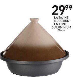 La tajine induction en fonte d'aluminium