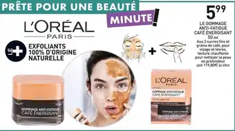 Stokomani L'oreal le gommage anti-fatigue café énergisant offre