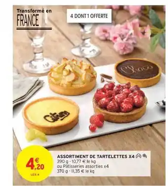 Intermarché Express Assortiment De Tartelettes X4 offre