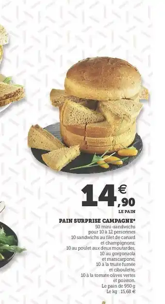 Hyper U Pain Surprise Campagne offre