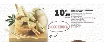 Hyper U Pain Surprise 6 Céréales Végétarien offre