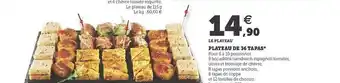 Hyper U Plateau De 36 Tapas offre