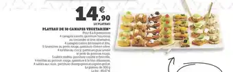 Hyper U Plateau De 30 Canapés Végétarien offre