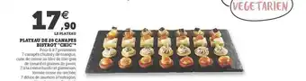 Hyper U Plateau De 28 Canapés Bistrot offre