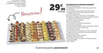 Hyper U Plateau De 63 Canapés Gourmet offre