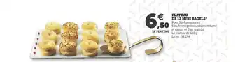 Hyper U Plateau De 12 Mini Bagels offre