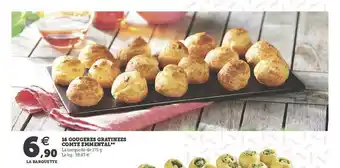 Hyper U 16 Gougères Gratinées Comte Emmental offre