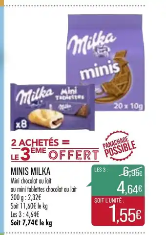 Match Minis Milka offre