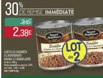 Lentilles Cuisinées