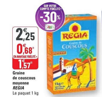 G20 Graine de couscous moyenne REGIA offre
