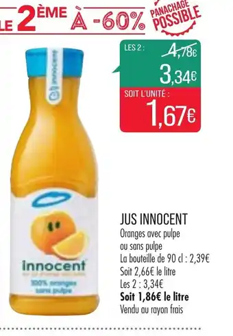 Match Jus Innocent offre