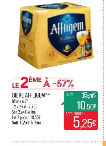 Match Bière Affligem offre