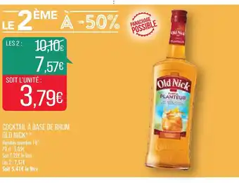 Match Cocktail à Base de Rhum Old Nick offre