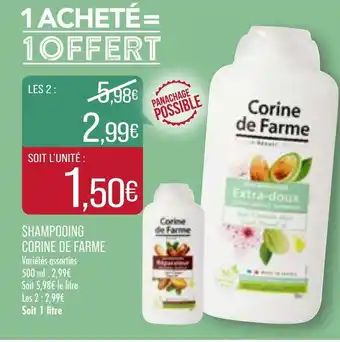 Match Shampooing Corine de Farme offre