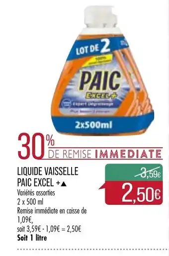 Match Liquide Vaiselle Paic Excel offre