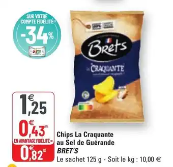G20 Chips la craquante au sel de guérande BRET'S offre
