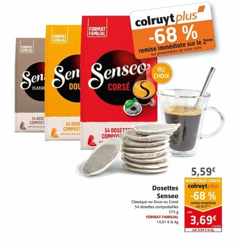 Colruyt Dosettes Senseo offre