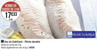 Géant Casino Dos de cabillaud - pêche durable offre