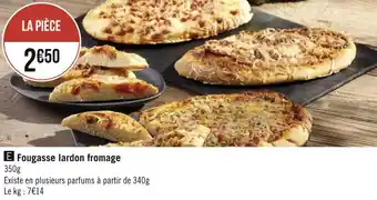 Géant Casino Fougasse lardon fromage offre