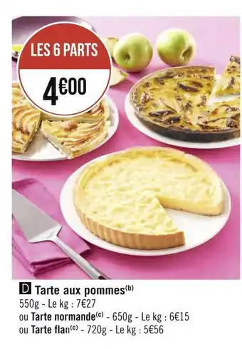Géant Casino Tarte aux pommes offre
