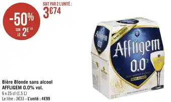 Géant Casino Affligem bière blonde sans alcool 0.0% vol. offre