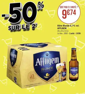 Géant Casino Affligem bière blonde 6,7% vol. offre