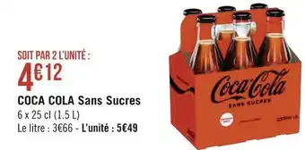 Géant Casino Coca cola coca cola sans sucres offre