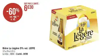 Leffe bière la légère 5% vol.