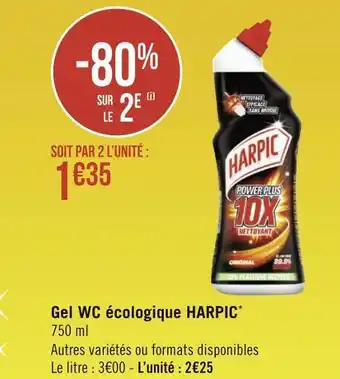 Harpic gel wc écologique