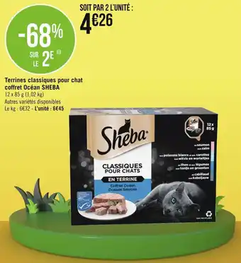 Sheba terrines classiques pour chat coffret océan