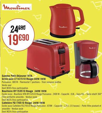 Géant Casino Moulinex gamme petit-déjeuner vita offre