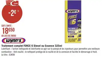 Traitement complet force 6 diesel ou essence 325ml