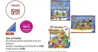 Géant Casino Jeux et puzzles offre