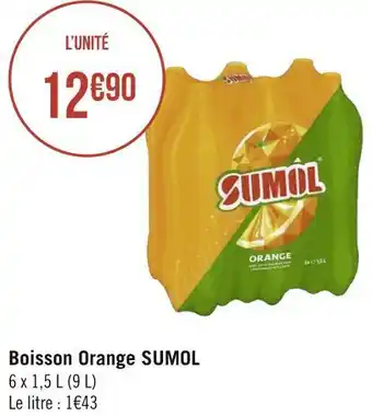 Géant Casino Sumol boisson orange offre