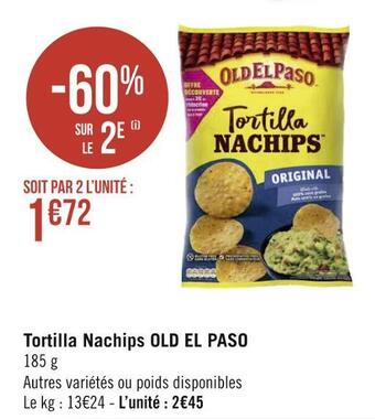 Géant Casino Old el paso tortilla nachips offre