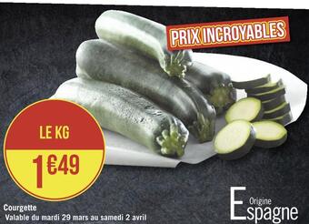 Géant Casino Courgette offre