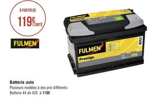 Géant Casino Fulmen batterie auto offre