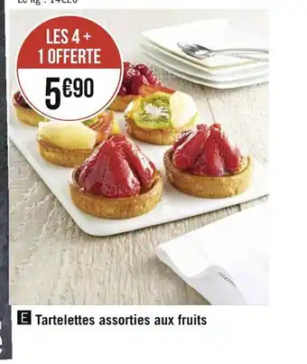 Géant Casino Tartelettes assorties aux fruits offre