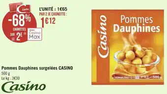 Géant Casino Casino pommes dauphines surgelées offre