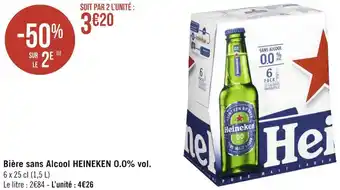 Géant Casino Heineken bière sans alcool 0.0% vol. offre
