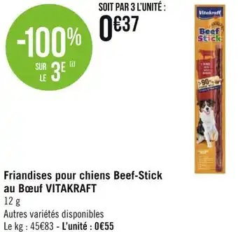 Vitakraft friandises pour chiens beef-stick au bœuf