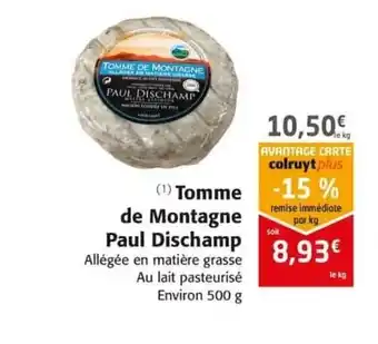 Tomme de Montagne Paul Dischamp