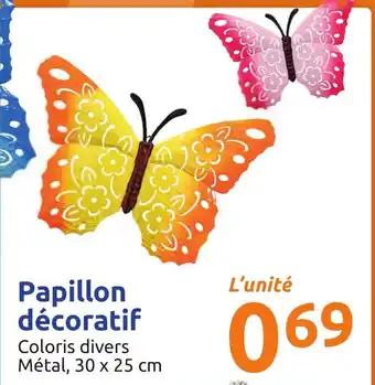 Action Papillon décoratif offre