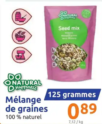 Action Mélange de graines offre