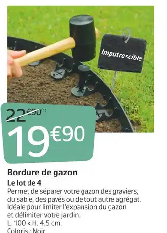 Jardiland Bordure de gazon offre
